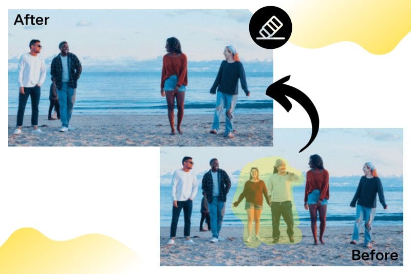 removedor de objetos gratuito para eliminar personas de las fotos