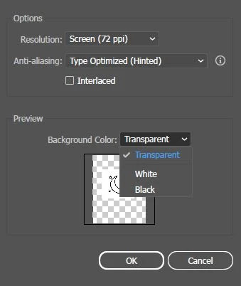 illustrator fondo transparente